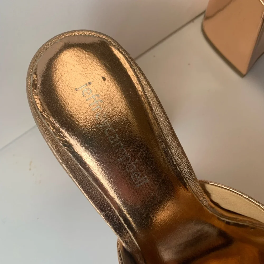 Jeffrey Campbell Metallic Bronze Heels - Picture 6 of 11